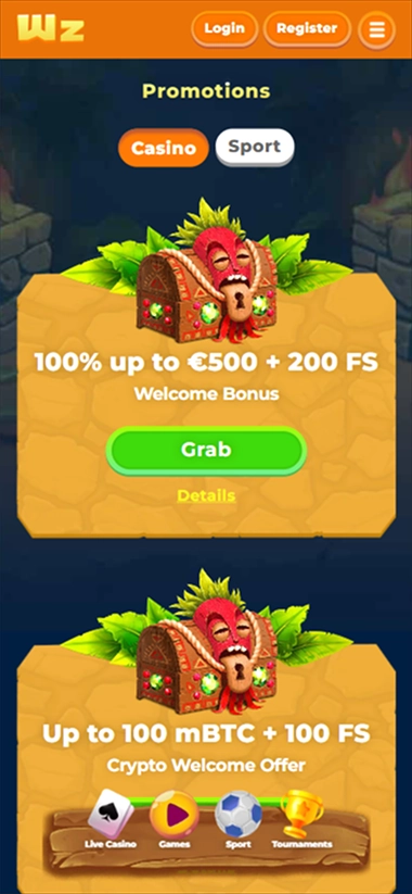 Wazamba promotions casino welcome and crypto offers