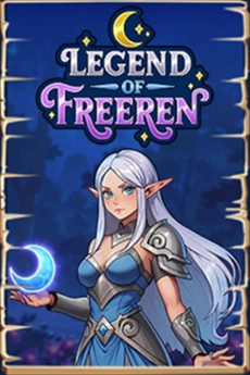 Legend of Freeren silver-haired elf with crescent