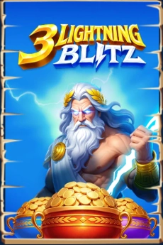 3 Lightning Blitz Zeus with lightning and coins