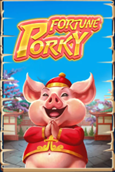 Fortune Porky smiling pig in red robe