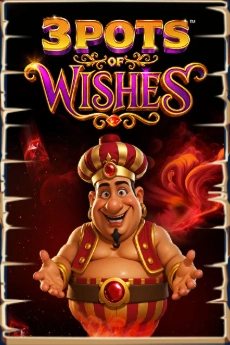 3 Pots of Wishes smiling genie in turban